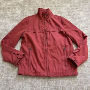 Marc New York Full Zip Nylon Jacket Mens Small Burnt Red Classic Outdoor Pockets